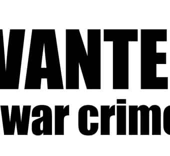 'wanted for war crimes' picture